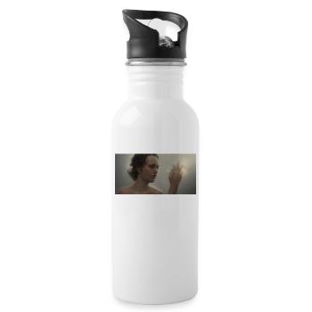 PowerFull Woman - Water bottle with straw - white - Right