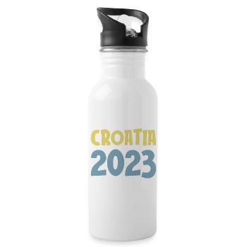 Croatia 2023 - Water bottle with straw - white - Right