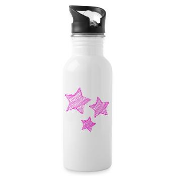 ALLES GUTE ZUM GEBURTSTAG. ALLES GUTE ZUM GEBURTSTAG. JAHRESTAG. - Trinkflasche mit integriertem Trinkhalm - Weiß - Rechts