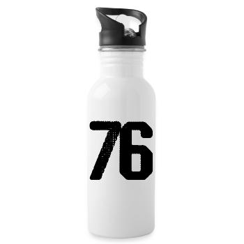 76 number jersey - Water bottle with straw - white - Right