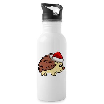 Igel Comic Tier - Trinkflasche mit integriertem Trinkhalm - Weiß - Rechts