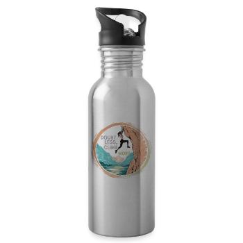 DOUBT LESS von Araceli Segarra - Trinkflasche mit integriertem Trinkhalm - Lightsilver - Rechts