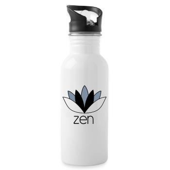 ZEN - Gourde avec paille intégrée - blanc - Droite