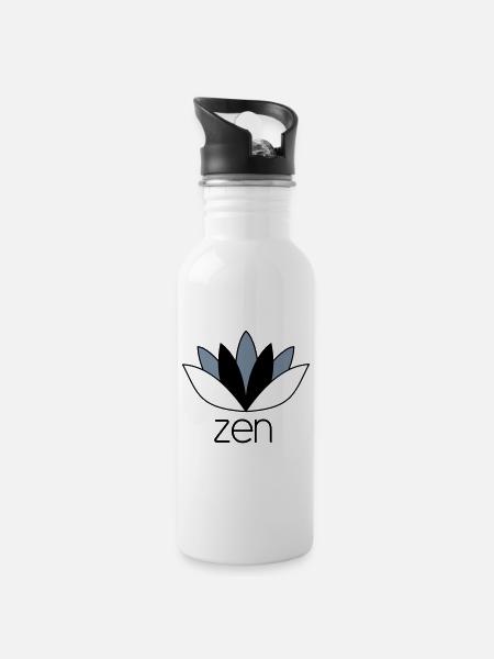 ZEN - Gourde avec paille intégrée - blanc