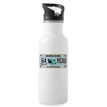 Welcome to Nassau Bahamas - Water bottle with straw - white - Right
