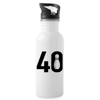 40 Bowling Bowler 40 - Gourde avec paille intégrée - blanc - Droite