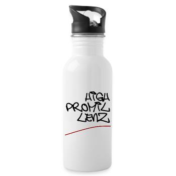 high promillenz style schwarz - Trinkflasche mit integriertem Trinkhalm - Weiß - Rechts