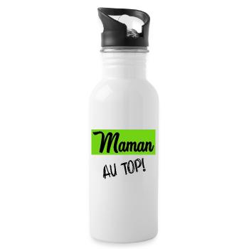 MOM - Water bottle with straw - white - Right