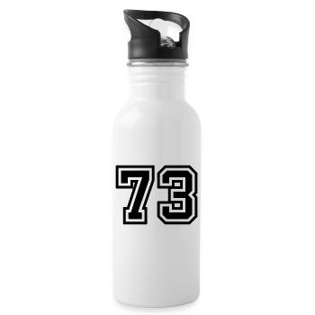 73 Number Symbol - Water bottle with straw - white - Right