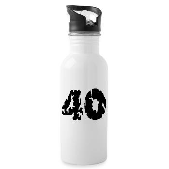 Maillot 40 numéros - Gourde avec paille intégrée - blanc - Droite