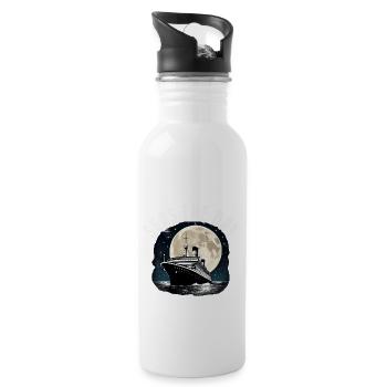 Seas The Day Cruise Ship Vacation Group Matching - Trinkflasche mit integriertem Trinkhalm - Weiß - Rechts