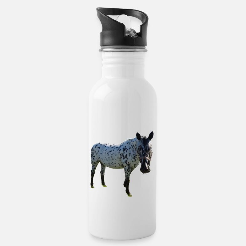 kleiner onkel - Trinkflasche mit integriertem Trinkhalm - Weiß