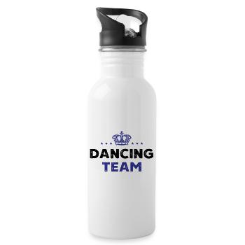 Dancing Team - Trinkflasche mit integriertem Trinkhalm - Weiß - Rechts