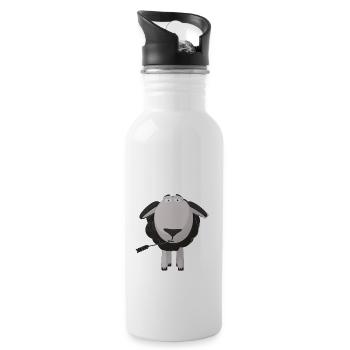 Max The Sheep - Water bottle with straw - white - Right
