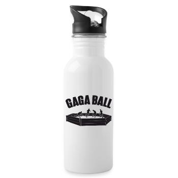 Gaga Ball Dodgeball Gagaball Player Gaga Ball - Water bottle with straw - white - Right