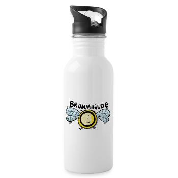 Hummel Brummhilde - Trinkflasche mit integriertem Trinkhalm - Weiß - Rechts
