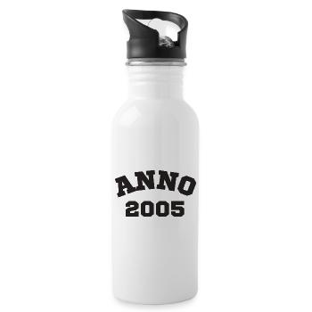Anno 2005 Birthday Year of birth - Water bottle with straw - white - Right