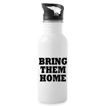 Bring them home - Gourde avec paille intégrée - blanc - Droite