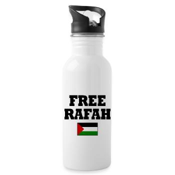 Free rafah - Gourde avec paille intégrée - blanc - Droite