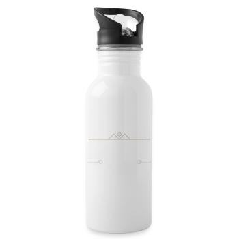 Chemiker Beruf - Trinkflasche mit integriertem Trinkhalm - Weiß - Rechts