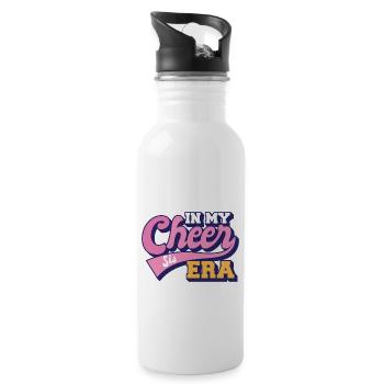 Proud Sister In My Cheer Sis Era Cheering Dance - Water bottle with straw - white - Right