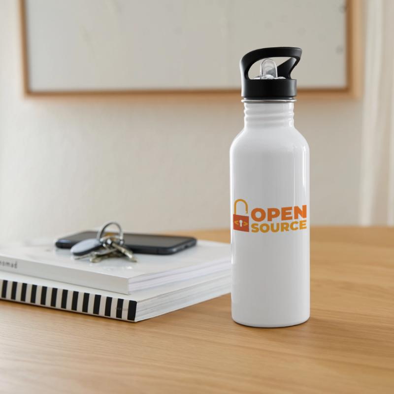 Open source Water bottle with straw