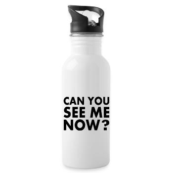 Can you see me now - Gourde avec paille intégrée - blanc - Droite