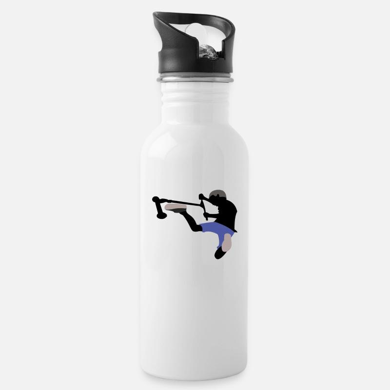Freestyle Scooter - Water bottle with straw - white