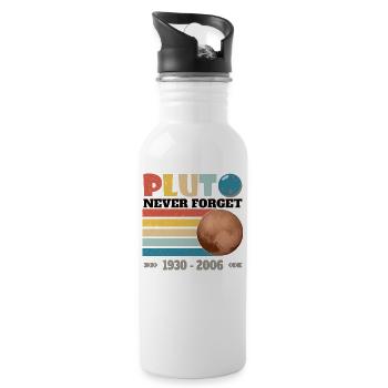 PLUTO - NEVER FORGET 1930 - 2006 - Water bottle with straw - white - Right