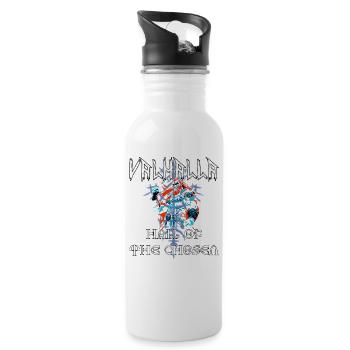 Valhalla - Hall of the chosen - Water bottle with straw - white - Right