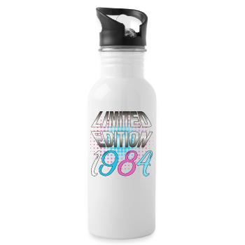 Limited Edition 1984 - Water bottle with straw - white - Right