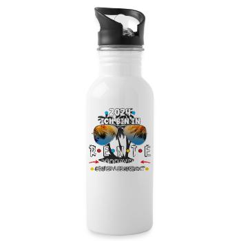 Pension 2024 - - Water bottle with straw - white - Right