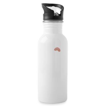 Je ne suis allé nulle part mais c’est sur ma liste - Gourde avec paille intégrée - blanc - Droite
