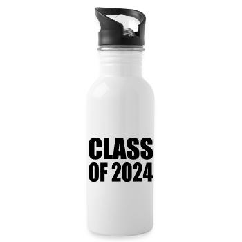 Class of 2024 - Water bottle with straw - white - Right