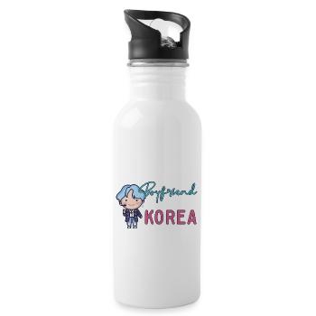 Kpop Idol Fan K Amant de drame J’aime la Corée J’ai un - Gourde avec paille intégrée - blanc - Droite