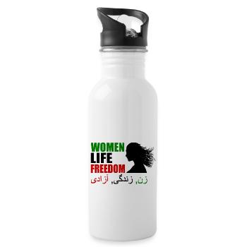 Women life freedom - Gourde avec paille intégrée - blanc - Droite