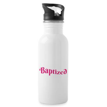 This Girl Just Got Baptized Christian Religious - Trinkflasche mit integriertem Trinkhalm - Weiß - Rechts