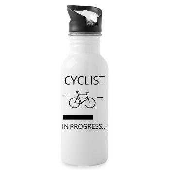 CYCLIST DANS LE PROGRAMME - Gourde avec paille intégrée - blanc - Droite