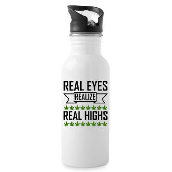 Weed - Water bottle with straw - white - Right