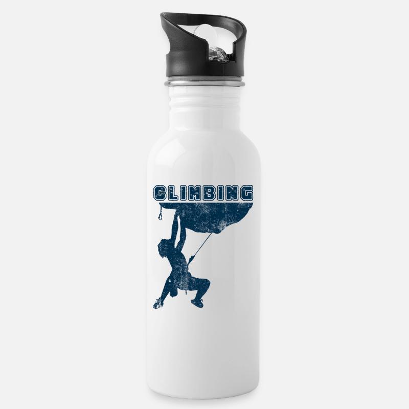 Climbing Sport - Water bottle with straw - white