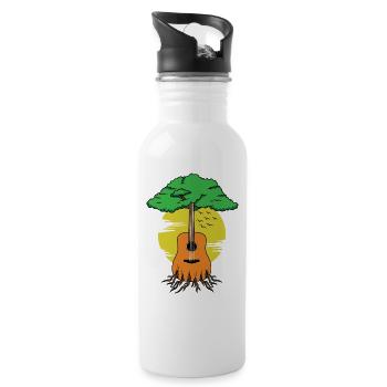 Guitar Tree Guitare Guitare Guitare - Gourde avec paille intégrée - blanc - Droite