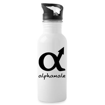 alphamale - Water bottle with straw - white - Right