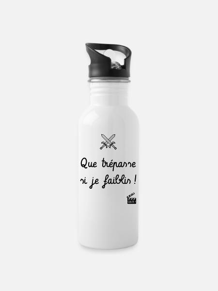 Que trépasse si je faiblis ! Les Visiteurs - Culte - Gourde avec paille intégrée - blanc