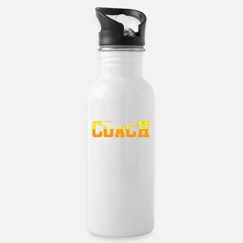 Co-Trainer - Trinkflasche mit integriertem Trinkhalm - Weiß