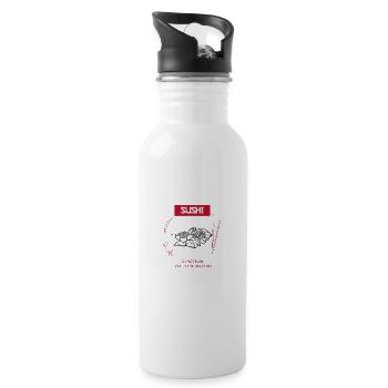 Sushi or not sushi - Water bottle with straw - white - Right
