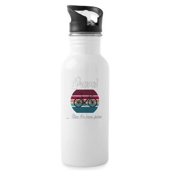 Gravel ... Street can be anyone - Water bottle with straw - white - Right