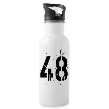 48 Nombre 48 - Gourde avec paille intégrée - blanc - Droite