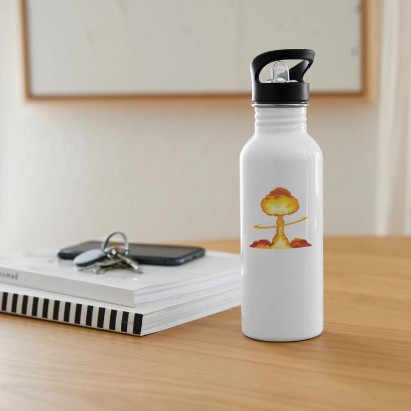 Linux Funny Linux Command Sudo RM RF for Men Water bottle with straw