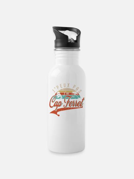 J'peux pas j'ai cap ferret cadeau homme femme - Gourde avec paille intégrée - blanc