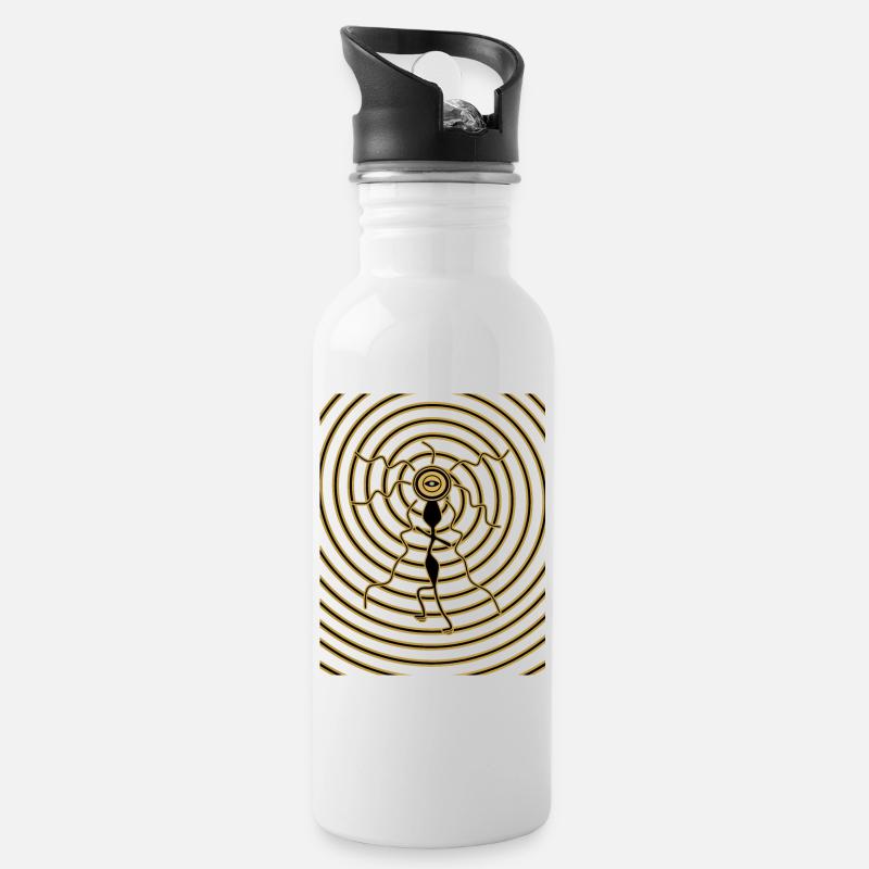 Third Eye Dances - Water bottle with straw - white